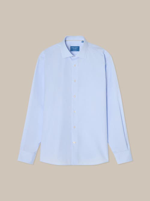 Robert Talbott Reynolds Light Weight Poplin Shirt In Light Blue