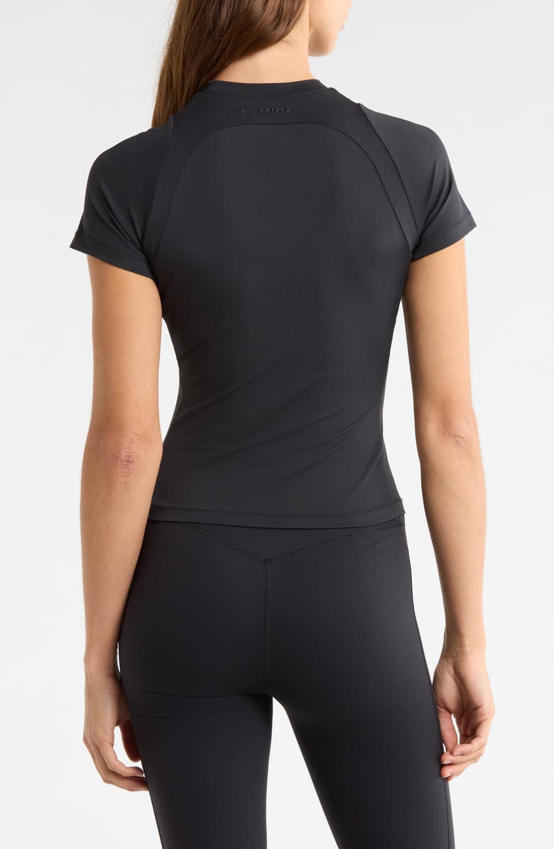 NikeSKIMS Airy Baby Tee, Alternate, color, Nike Skims Obsidian