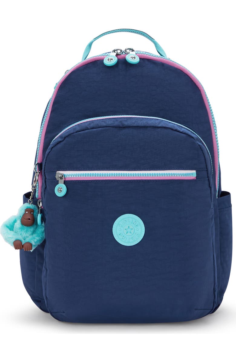 Kipling Kids' Seoul Backpack, Main, color, Resort Navy