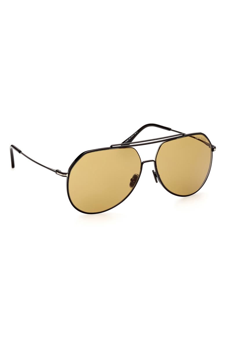 TOM FORD Liam 61mm Navigator Sunglasses, Alternate, color, 