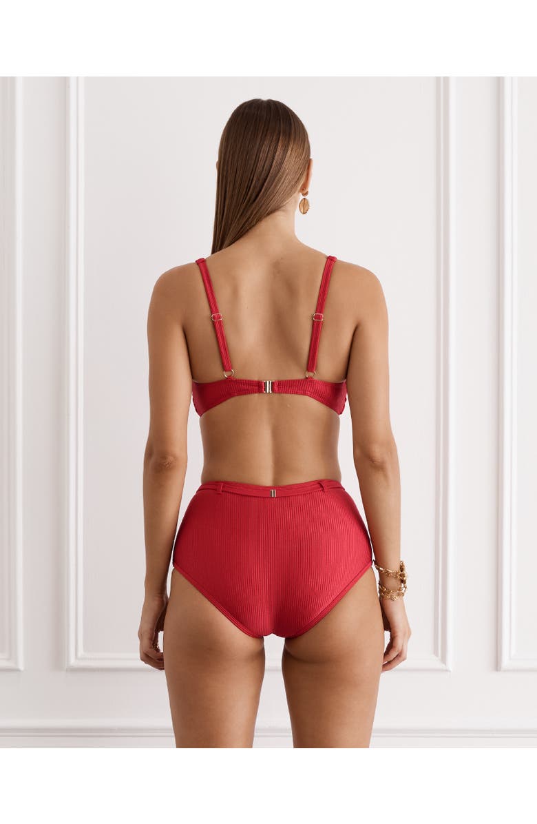 Aqua Blu Tahlia Top, Alternate, color, Scarlet