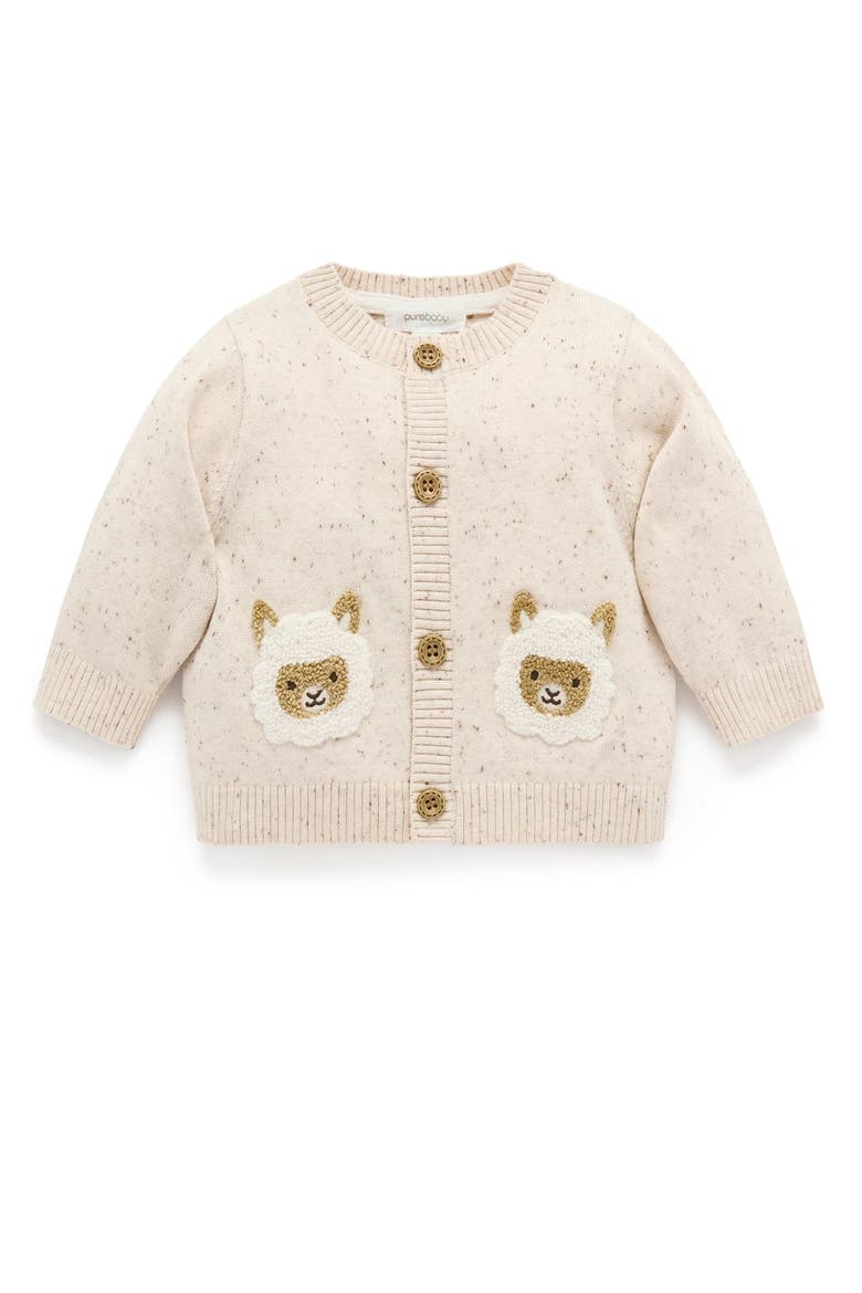 Fiesta Friends Knit Cardigan, Main, color, Sand Neppy