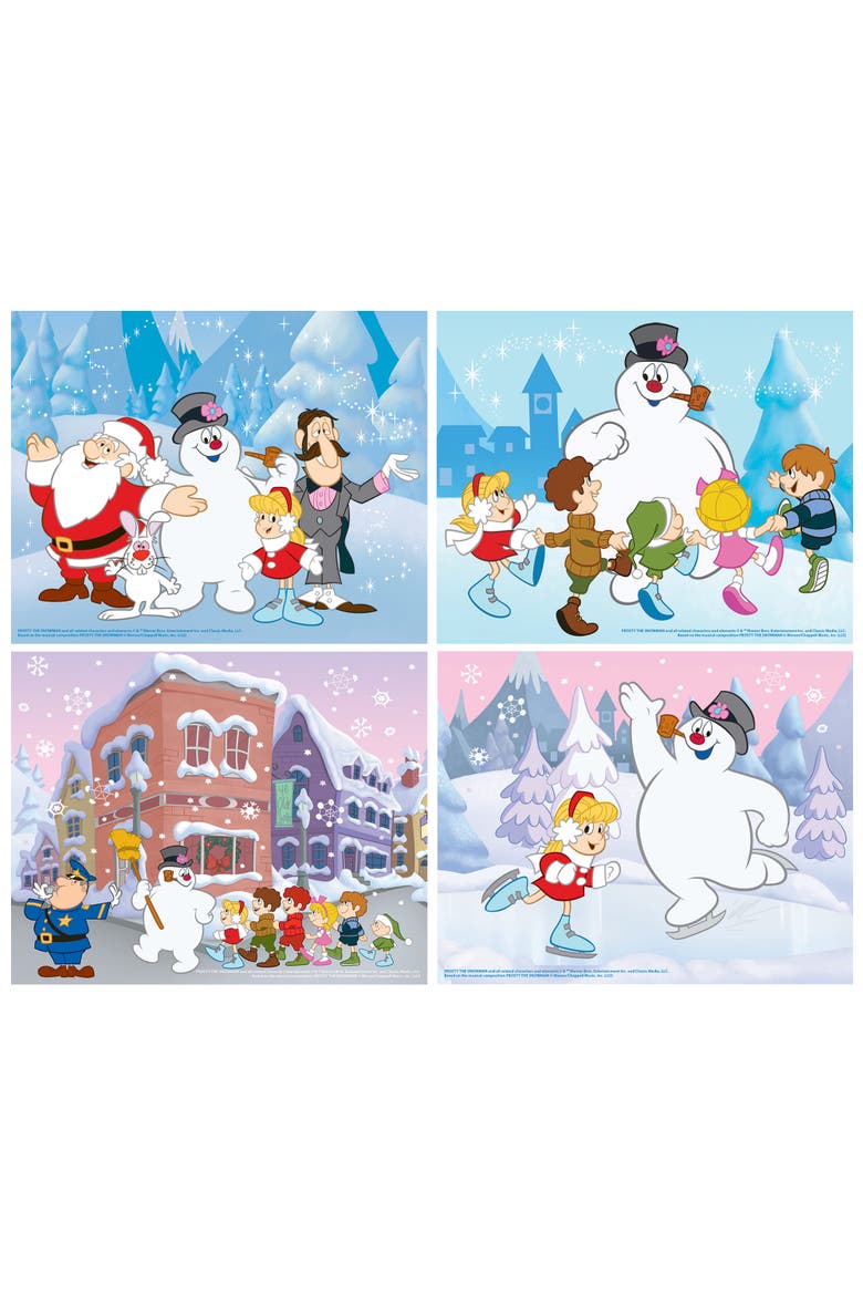 Frosty the Snowman 100pc Puzzles 4-Pack, Alternate, color, Multicolor