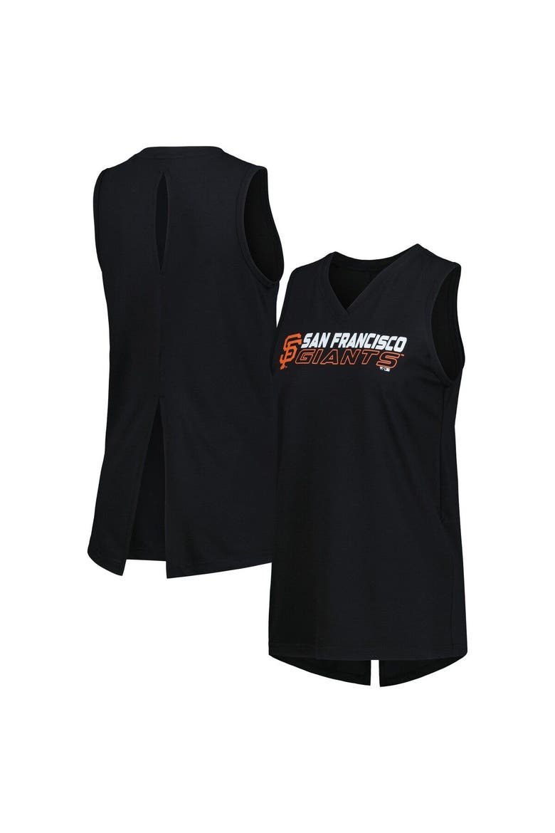 Women's Levelwear  Black San Francisco Giants Paisley Chase V-Neck Tank Top, Main, color, Black