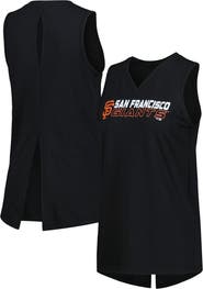 LEVELWEAR Women's Levelwear Black San Francisco Giants Paisley Chase V-Neck Tank Top