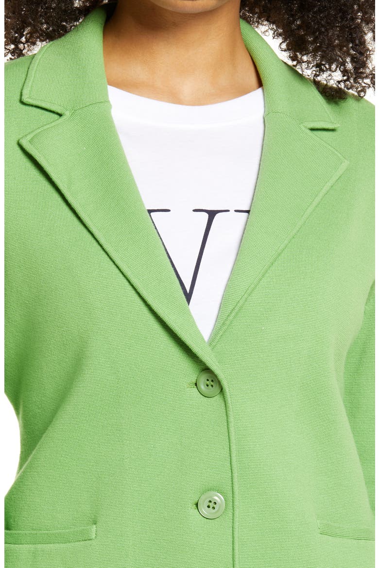 Sweater Blazer, Alternate, color, GREEN MAZE