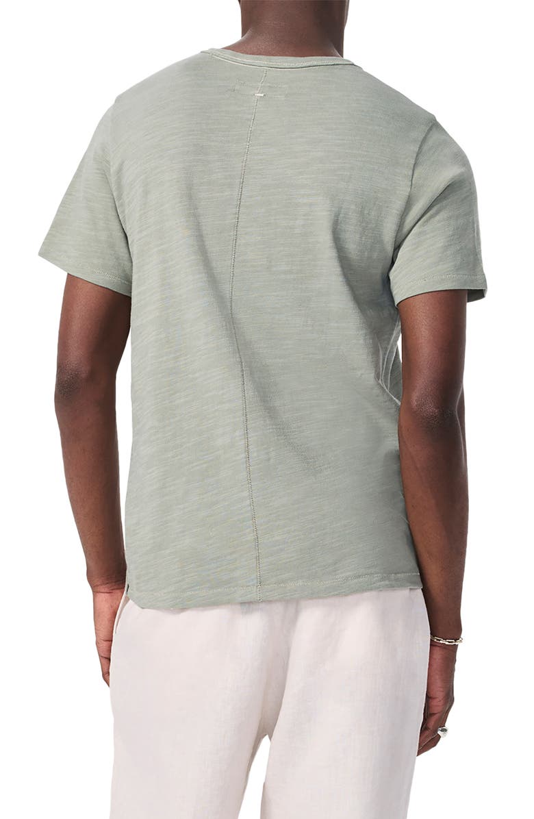 rag & bone Men's Classic Flame Slub Cotton T-Shirt, Alternate, color, Leaf Grey