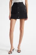 Ramy Brook Behati Button Front Miniskirt