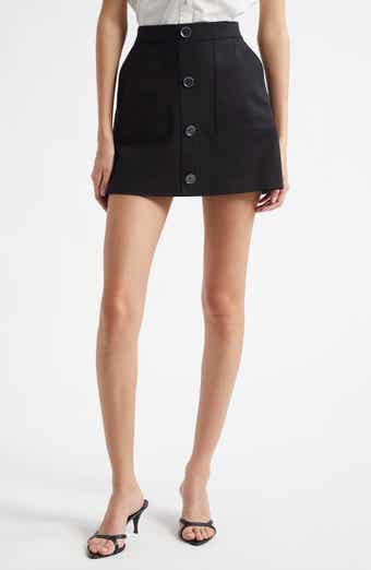 Behati Button Front Miniskirt