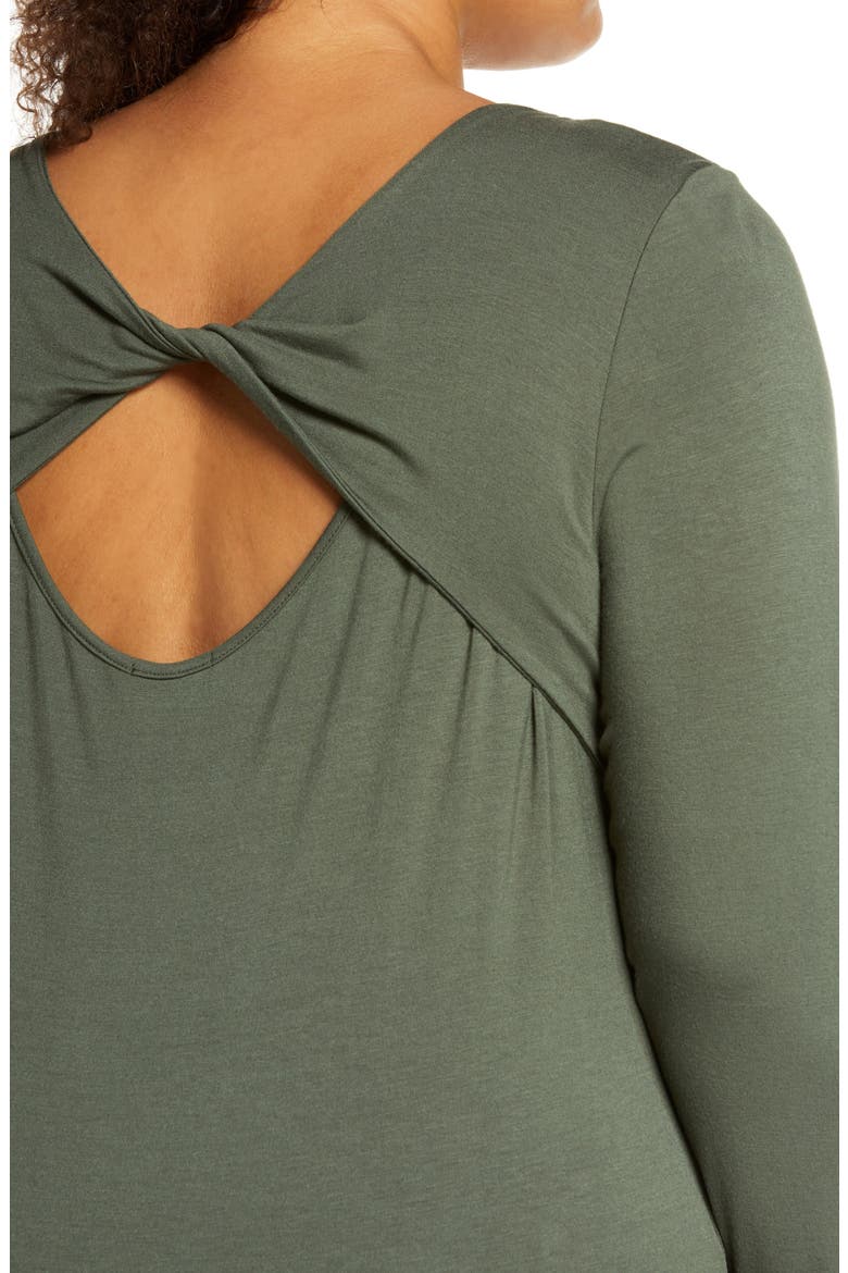 Twist Back Top, Alternate, color, OLIVE