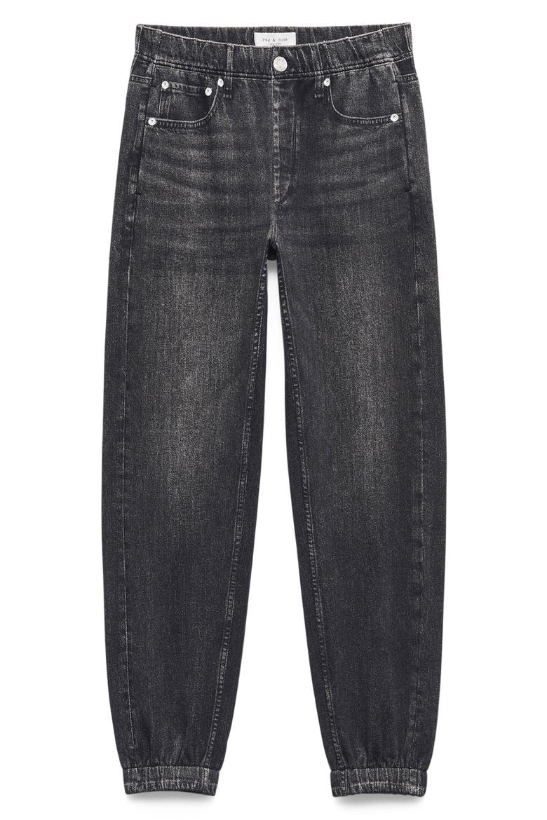 rb Miramar Jogger Cotton Terry Sweatpant Jeans, Alternate, color, BLACK