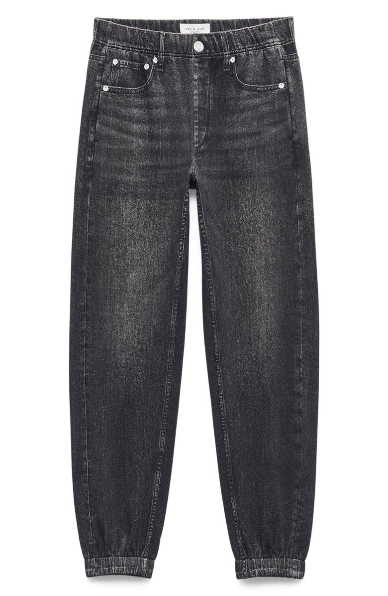 rag & bone Miramar Jogger Cotton Terry Sweatpant Jeans, Alternate, color, Black