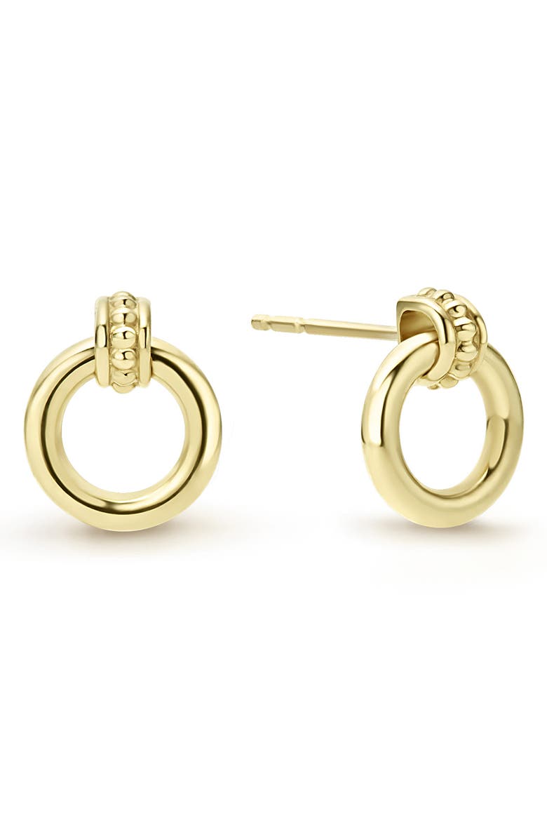 LAGOS Meridian 18K Gold Circle Stud Earrings, Alternate, color, Gold