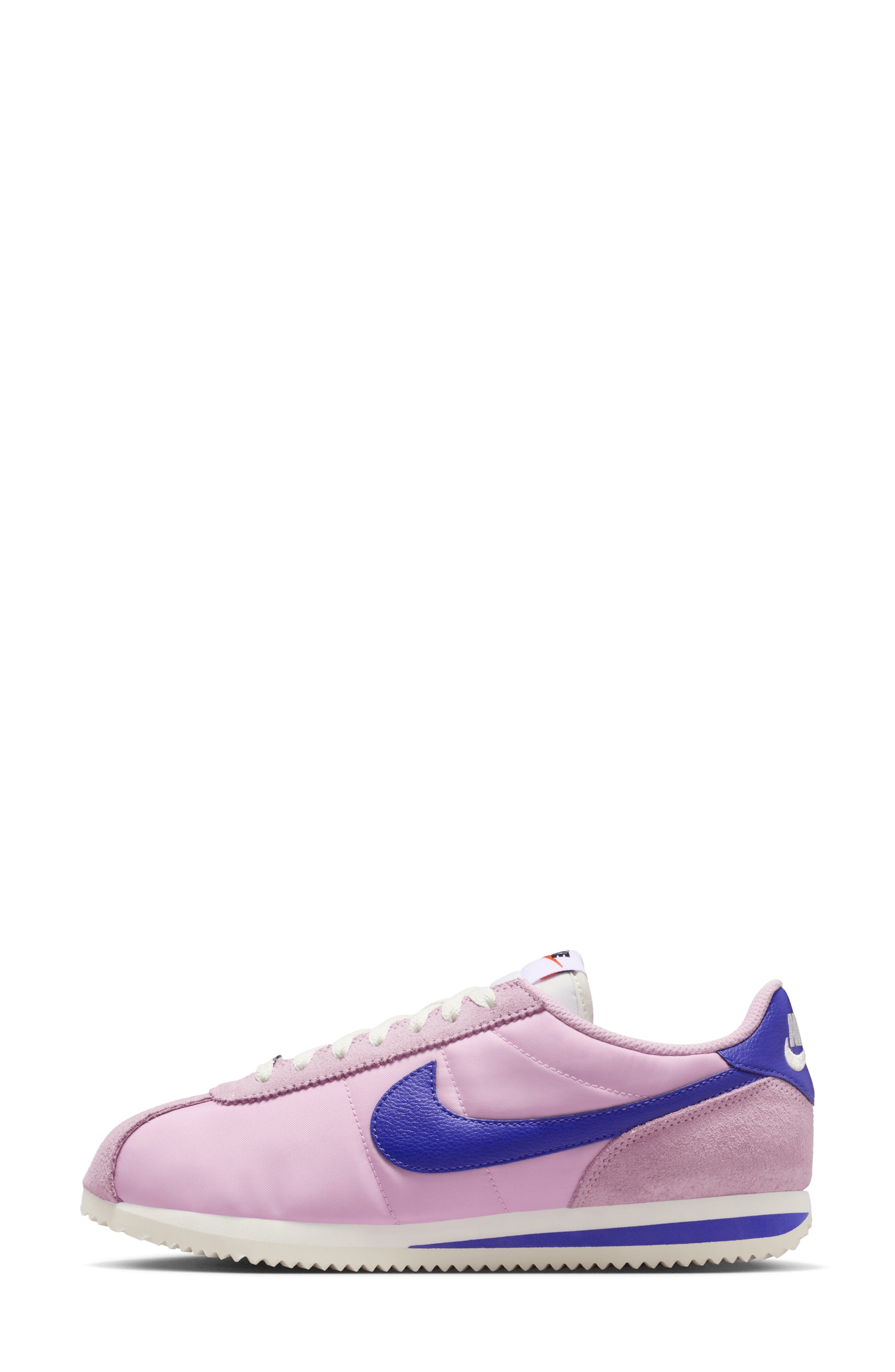 Cortez TXT Sneaker, Alternate, color, LIGHT PINK/ SAIL/ BLUE