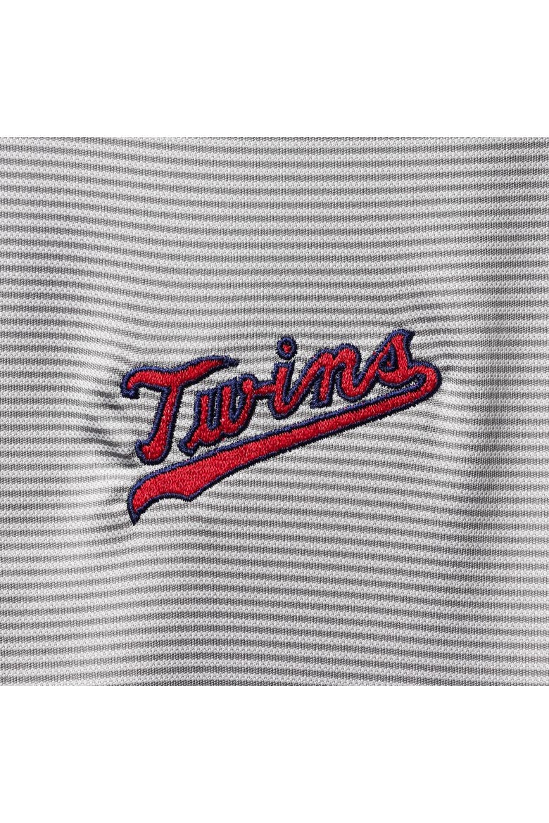 Men's Levelwear Gray Minnesota Twins Orion Historic Logo Raglan Quarter-Zip Jacket, Alternate, color, Gray