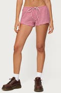 EDIKTED Jaine Stripe Drawstring Shorts