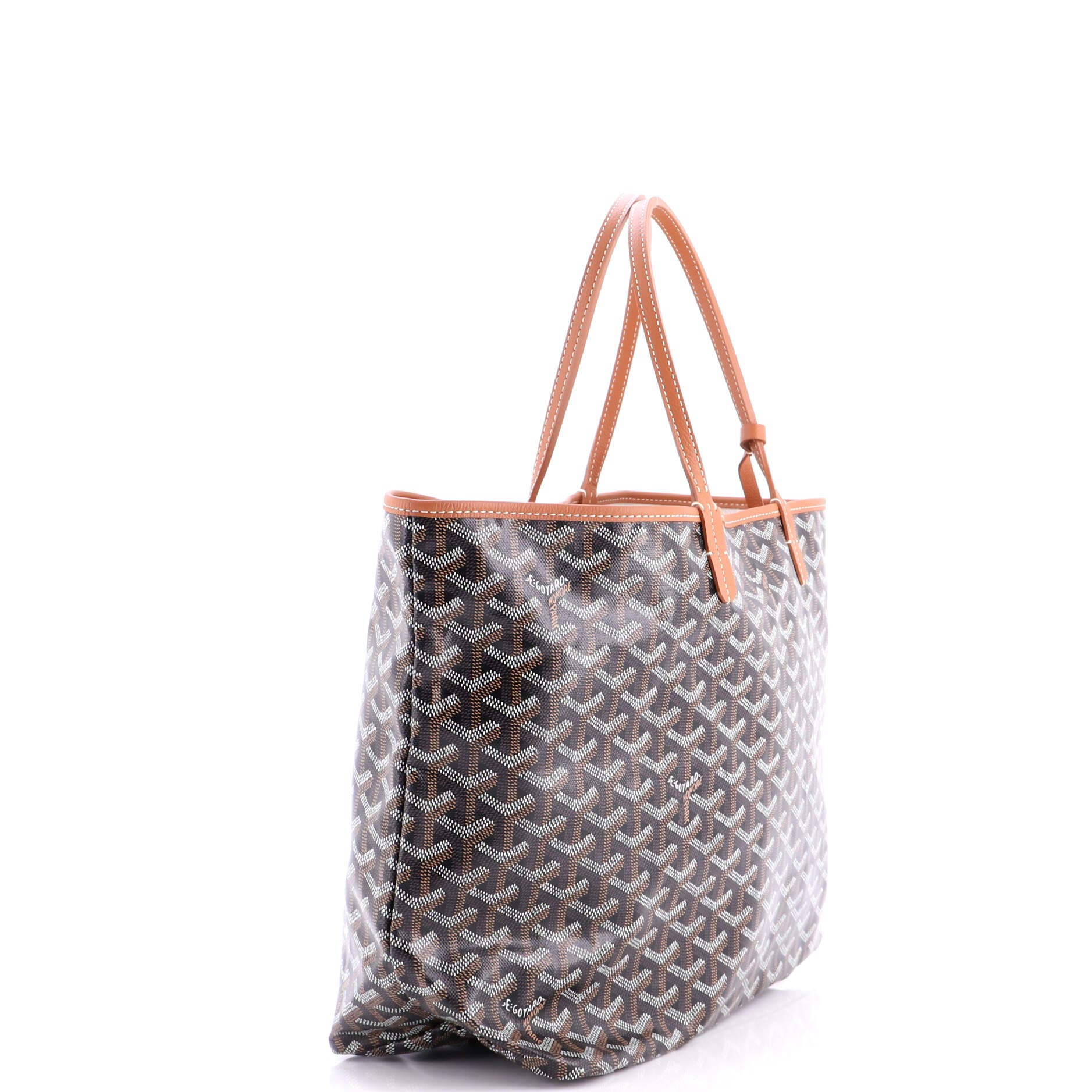 Pre-Owned Goyard Saint Louis Tote Coated Canvas PM, Alternate, color, Brown