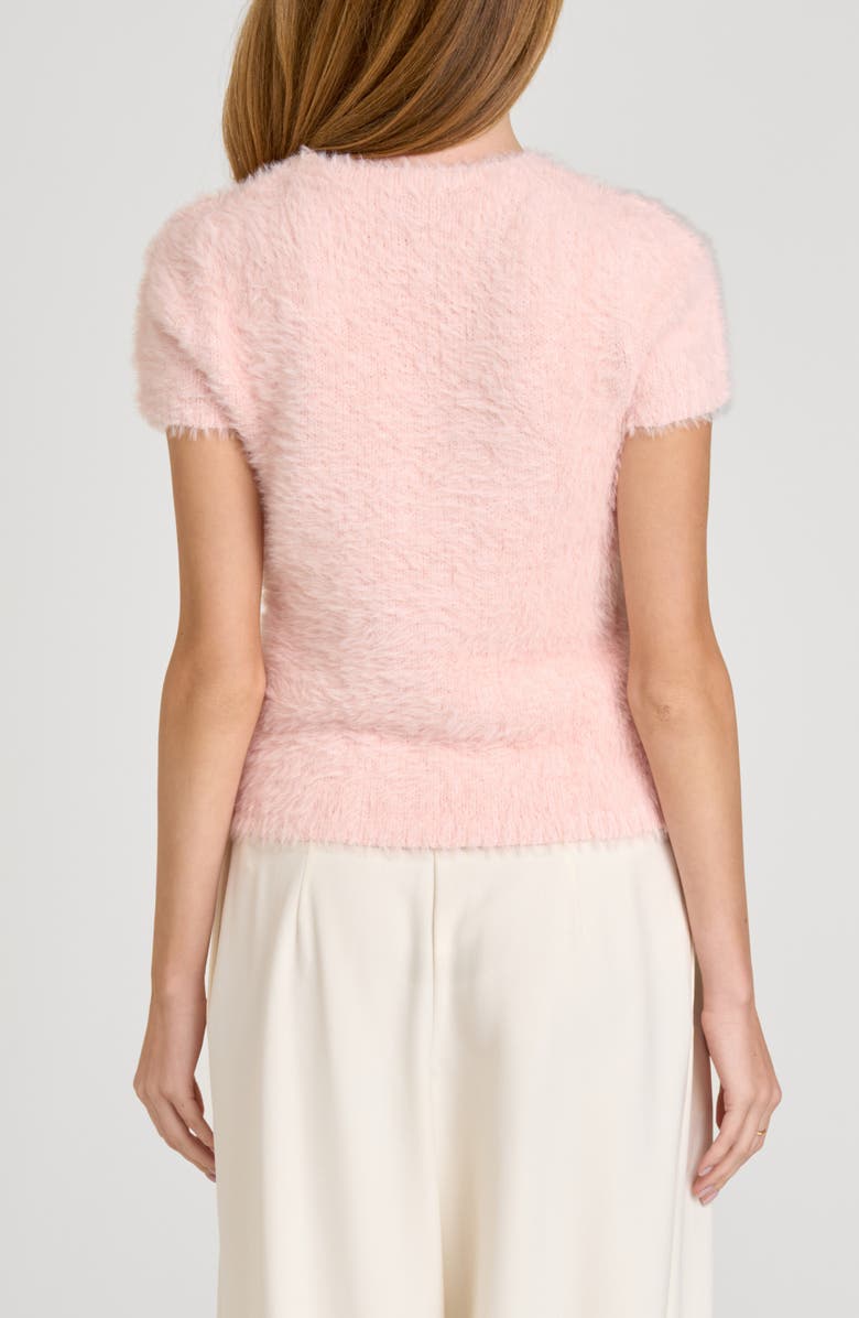 WAYF Hannah Short Sleeve Sweater, Alternate, color, Tea Rose