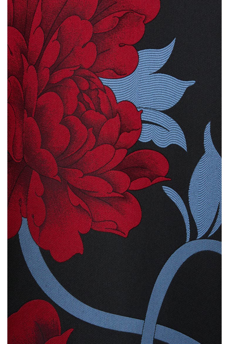 Swing Dress, Alternate, color, Peonies Jacquard Blue