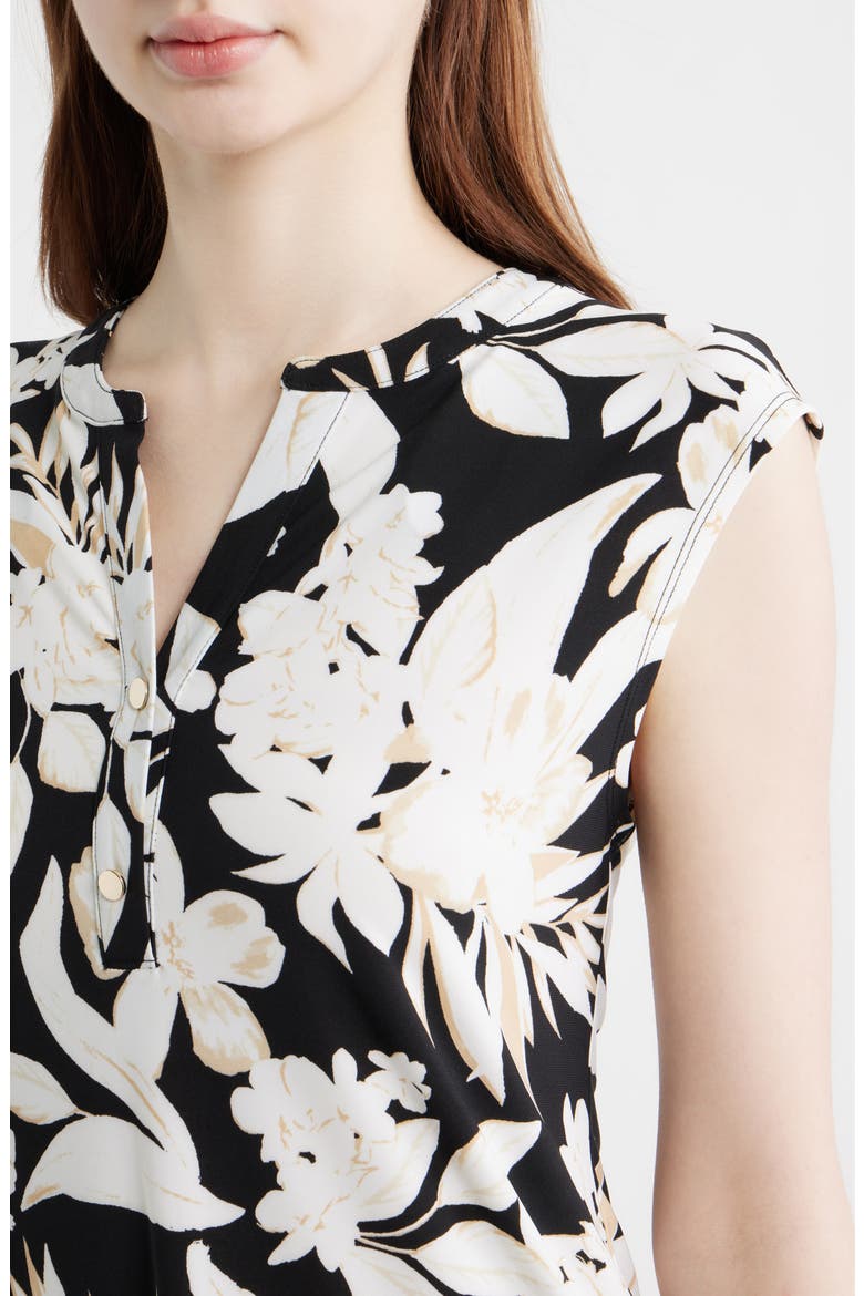 Tropical Floral Print Dolman Sleeve Top, Alternate, color, ANNE BLACK MULTI