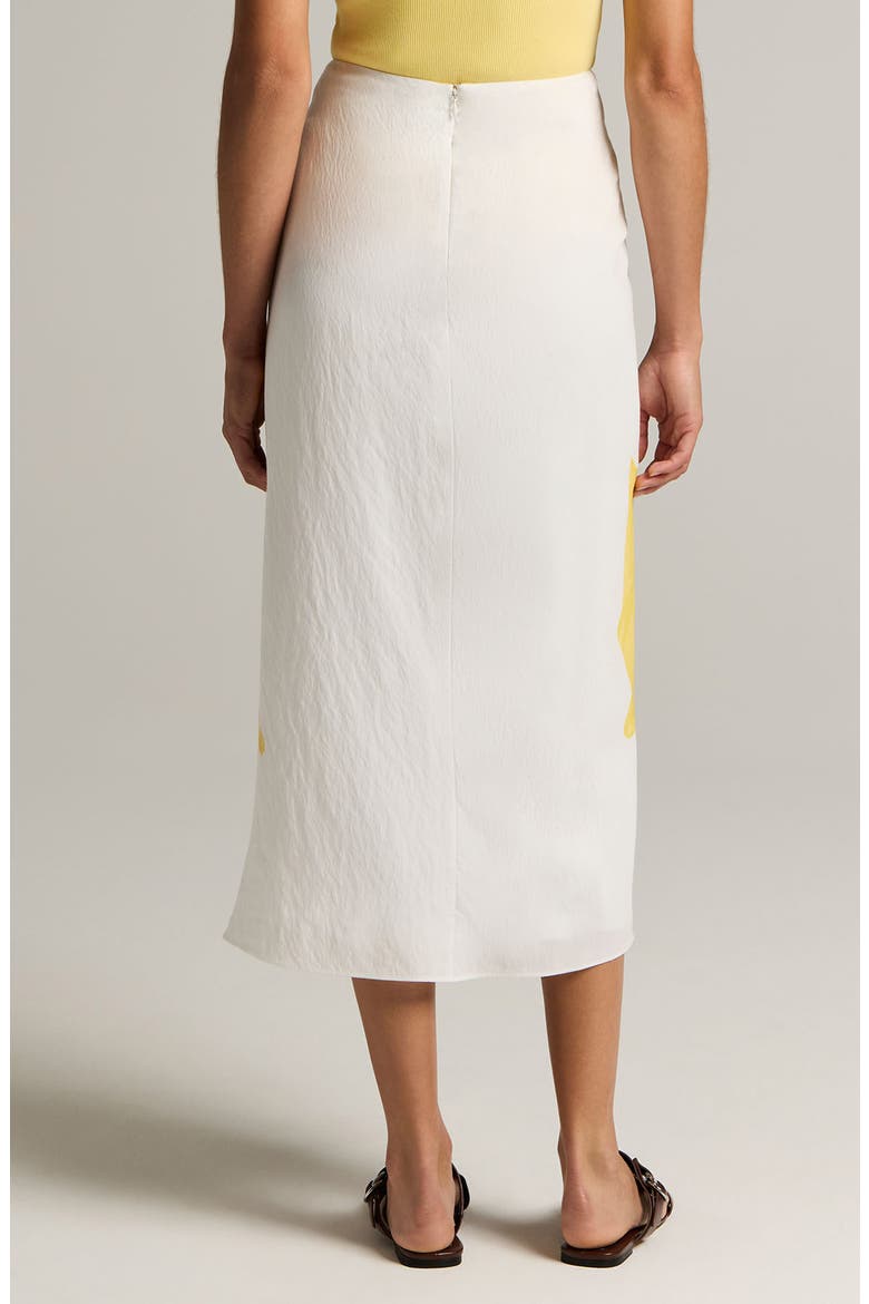 Abstract Draped Midi Skirt, Alternate, color, OFF WHITE/SUN