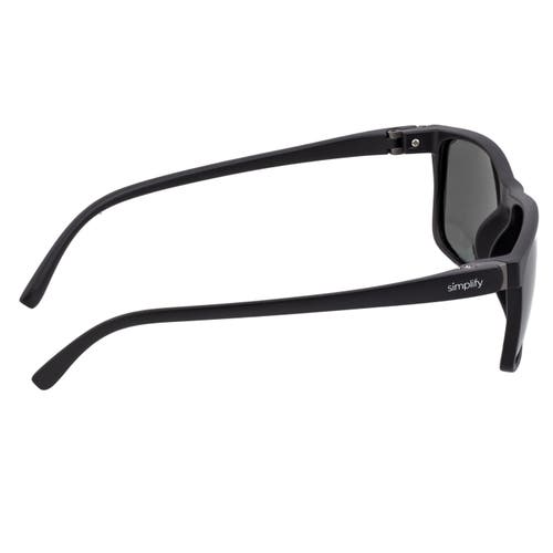 Simplify Ellis Polarized Sunglasses In Gloss Black/black