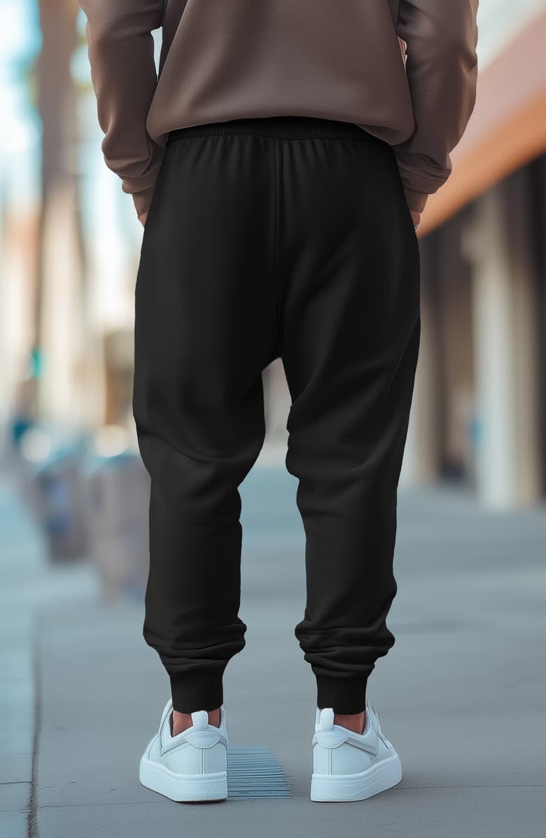 Dalix Mens Alien Midweight Fleece Jogger Pant, Alternate, color, Black