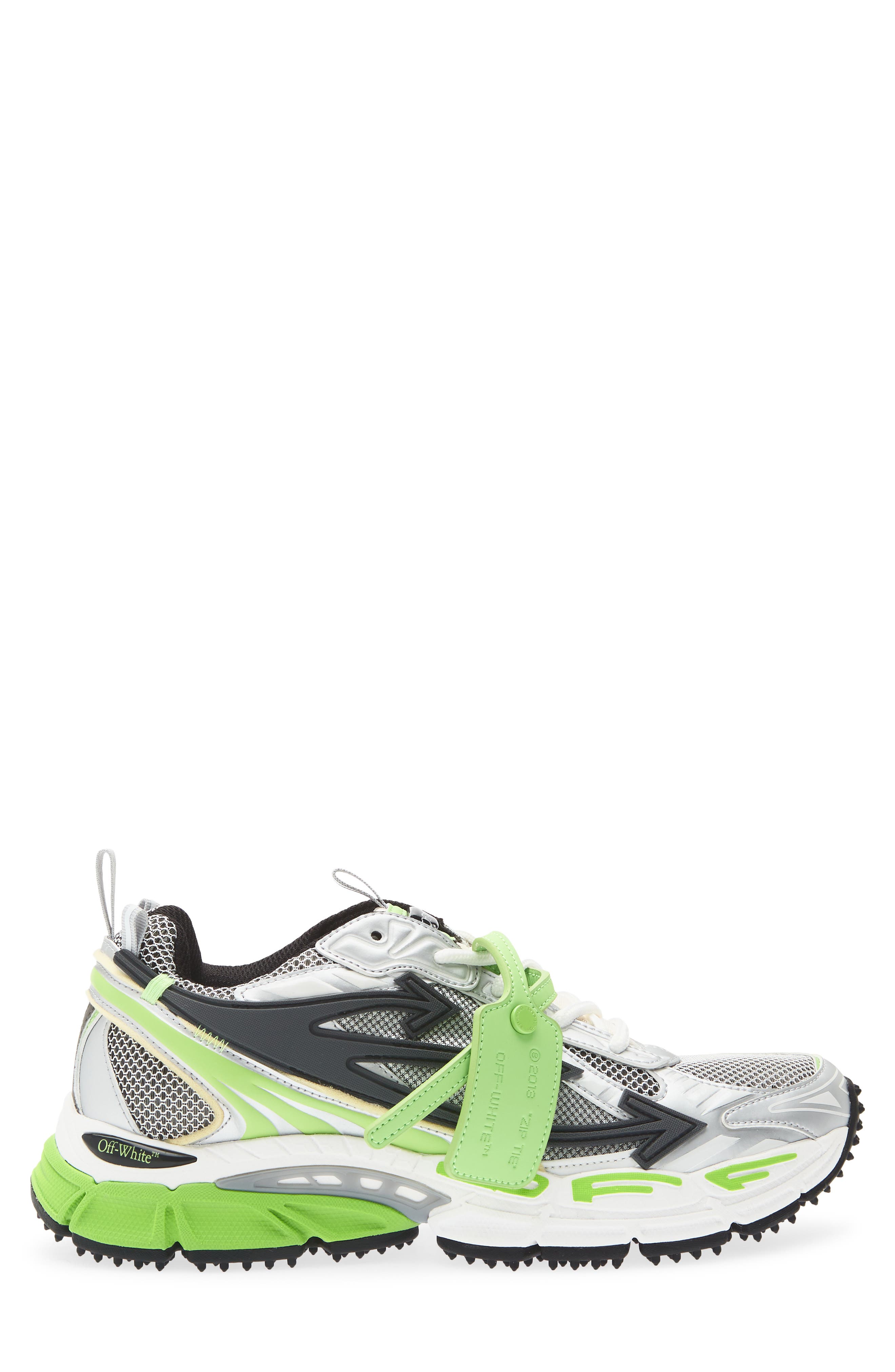 Be Right Back Running Shoe, Alternate, color, GREY/ NEON GREEN