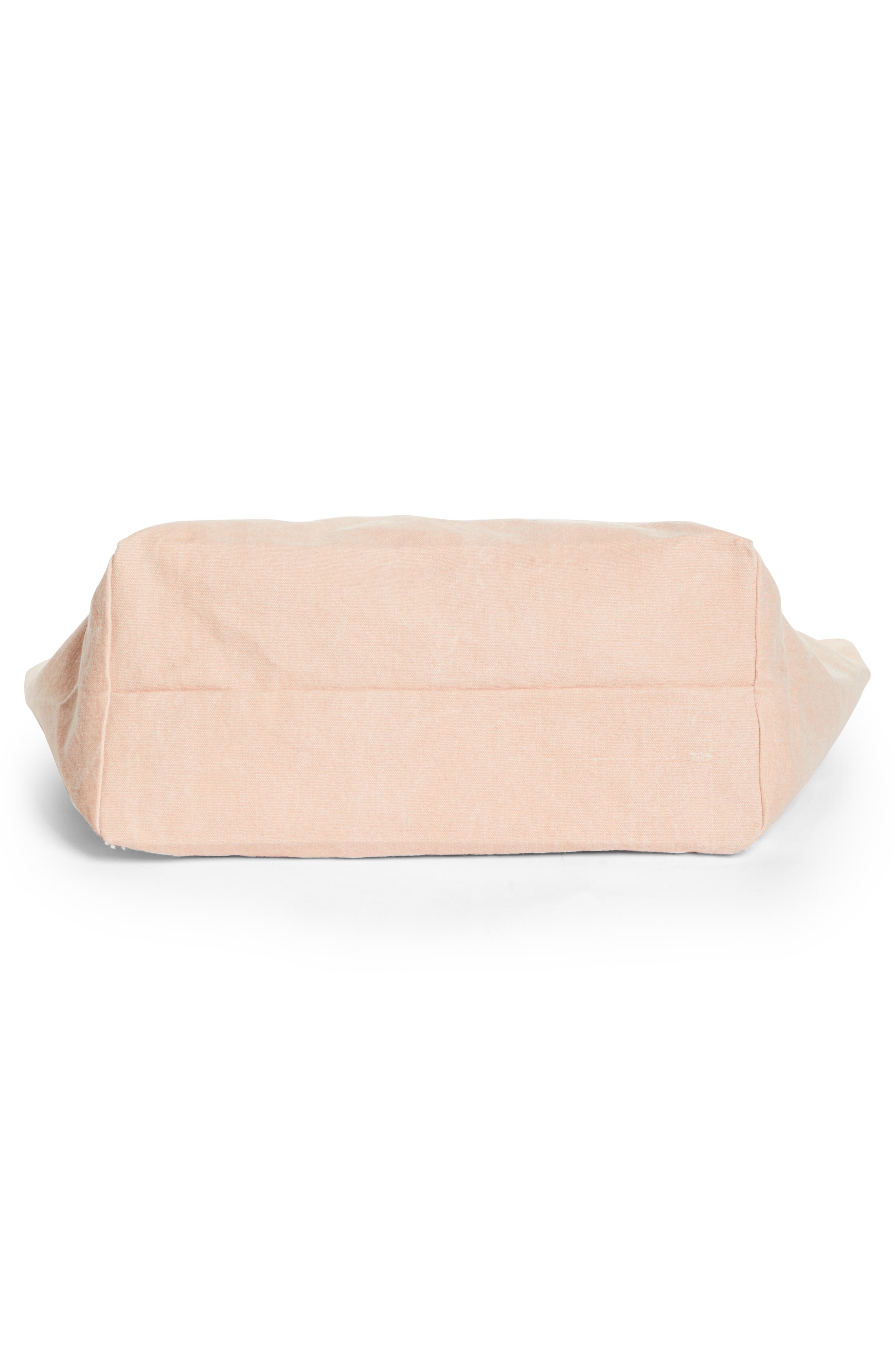 Isabel Marant Yenky Embroidered Logo Canvas Tote, Alternate, color, 