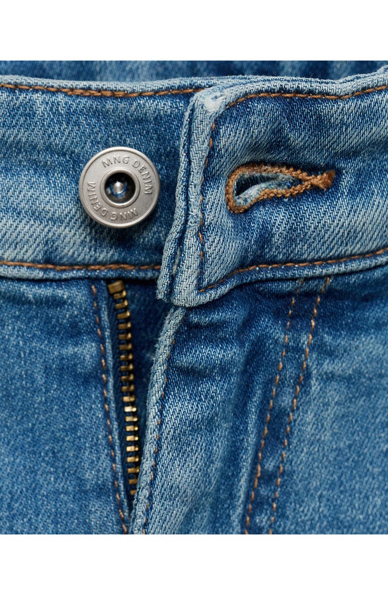 MANGO Jude Skinny Fit Stretch Denim Jeans, Alternate, color, Medium Blue