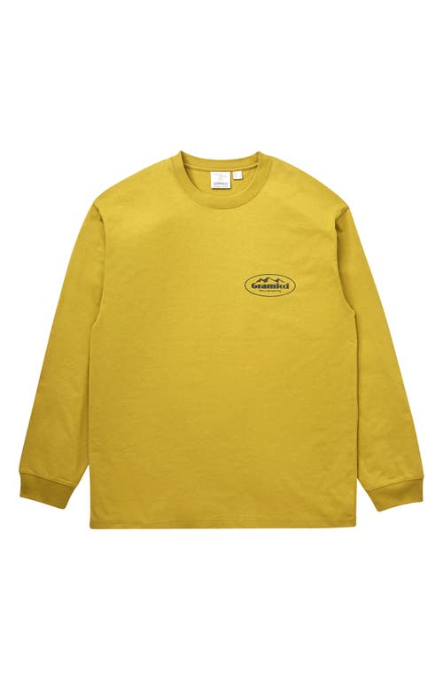 Gramicci Mountaineering Graphic Sweatshirt In Yellow