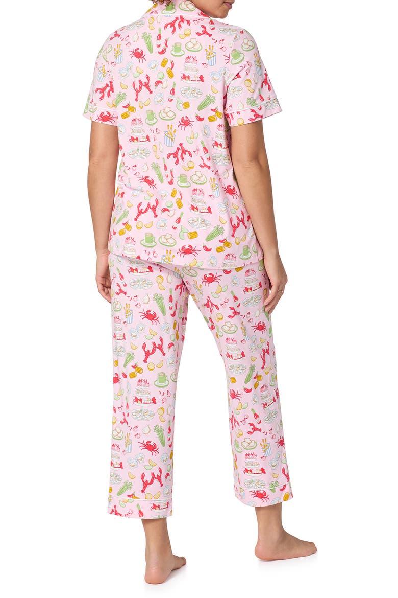 Stretch Cotton Crop Pajamas, Alternate, color, FRENCH QUARTER