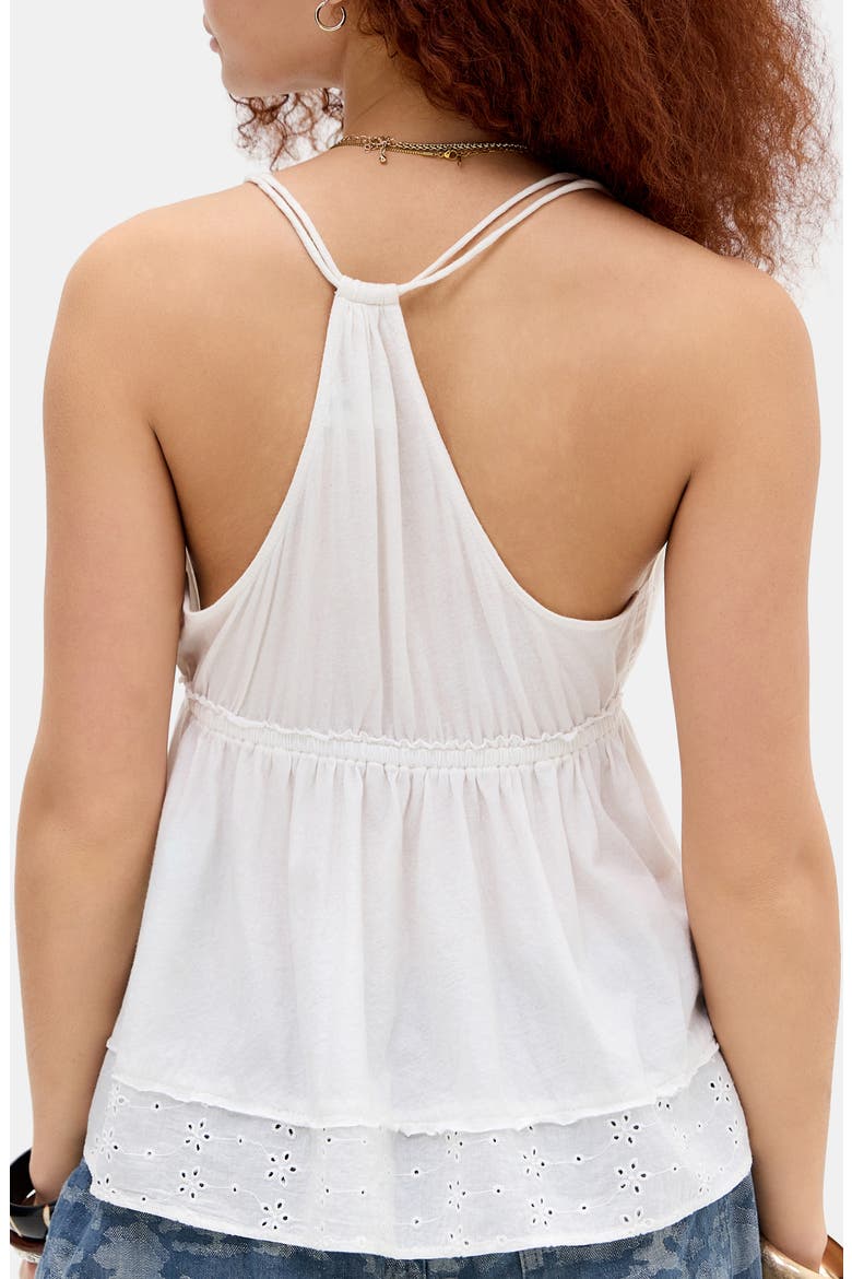 Izzy Babydoll Top, Alternate, color, WHITE