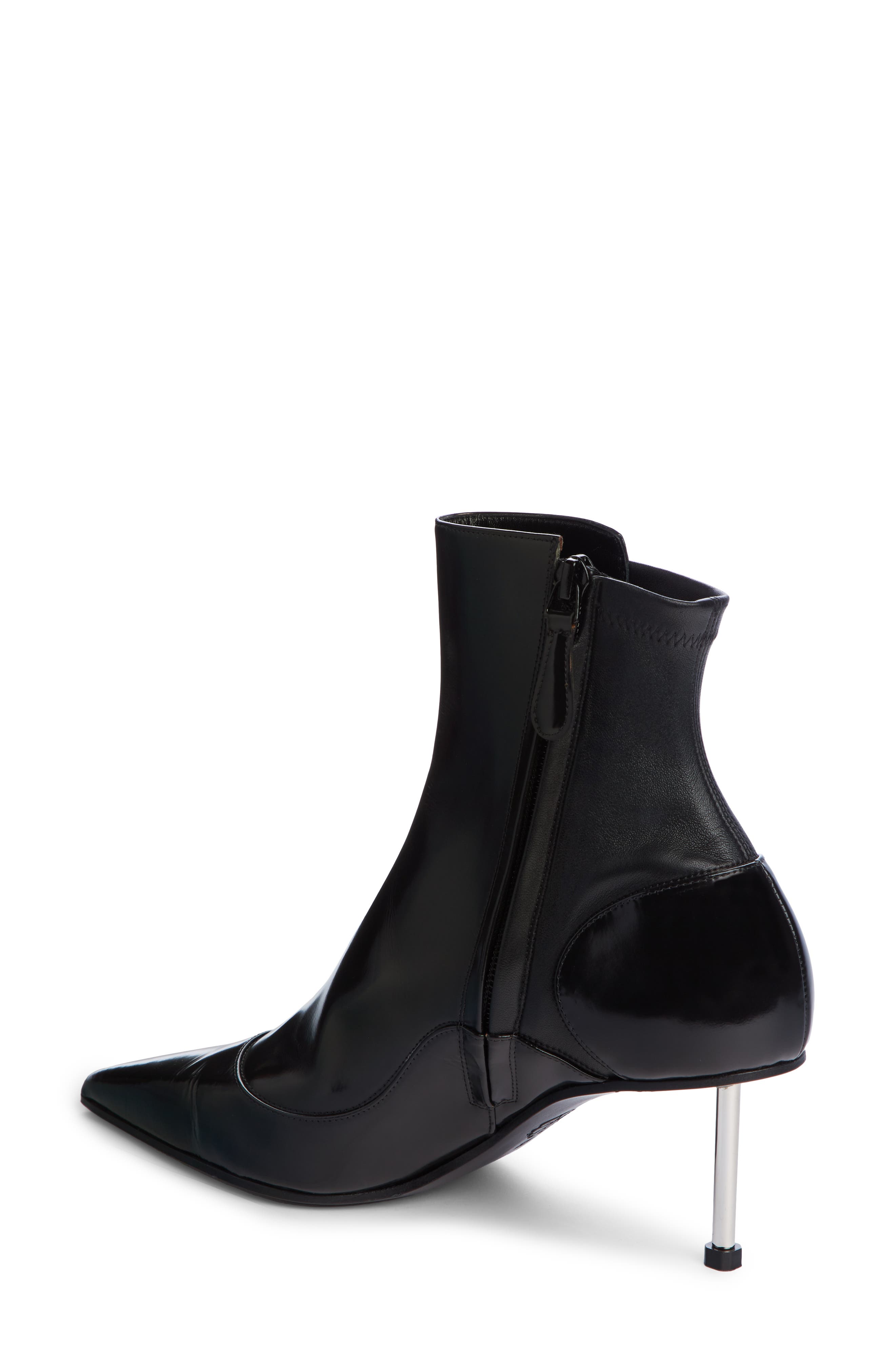 Alexander McQueen Button Up Bootie, Alternate, color, BLACK