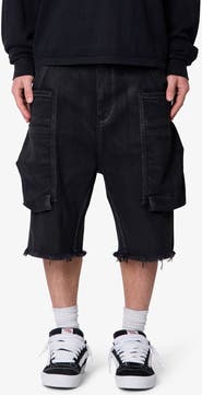 mnml Baggy Waxed Cargo Shorts