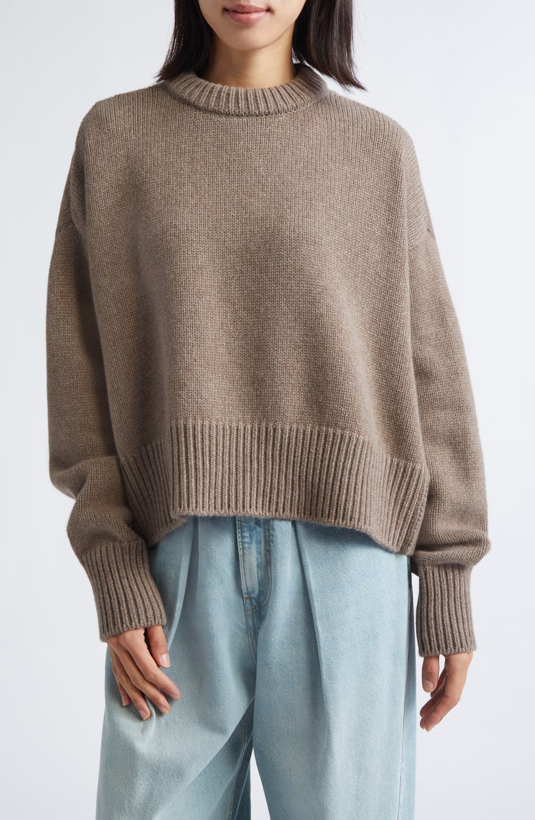 NACKIYÈ Avalanche Merino Wool & Cashmere Sweater, Main, color, Cappuccino