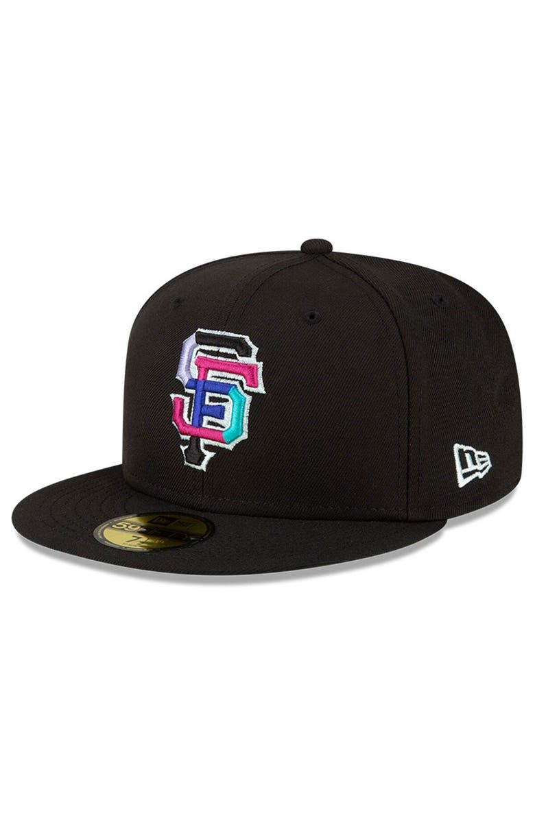 New Era Men's New Era Black San Francisco Giants 2012 World Series Polar Lights 59FIFTY Fitted Hat, Alternate, color,