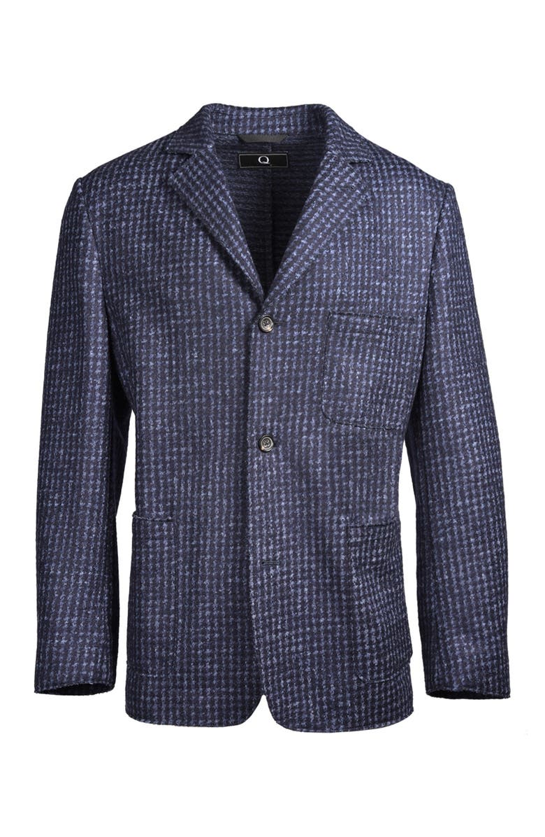 FLYNT Navy Button Front Notch Lapel Soft Sport Jacket, Main, color, 