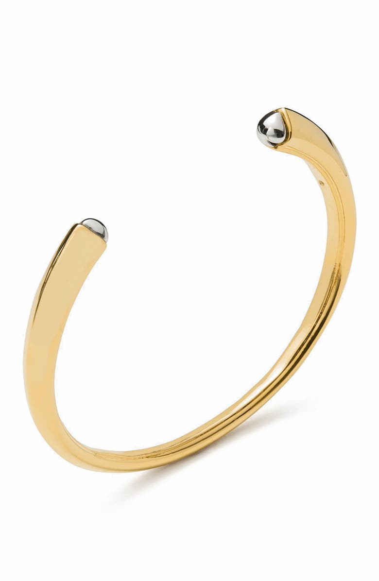 Kate Spade New York two tone cuff bracelet, Alternate, color, Gold/ Silver