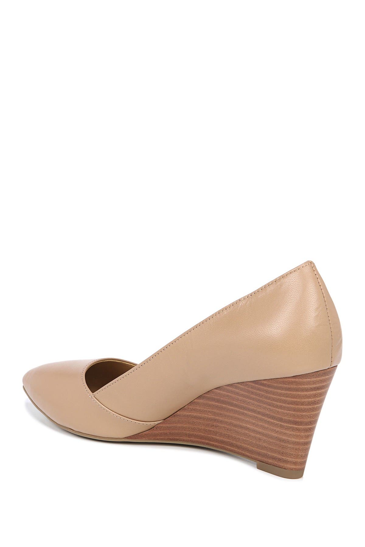 Frankie Leather Wedge Pump, Alternate, color, COOL TAUPE