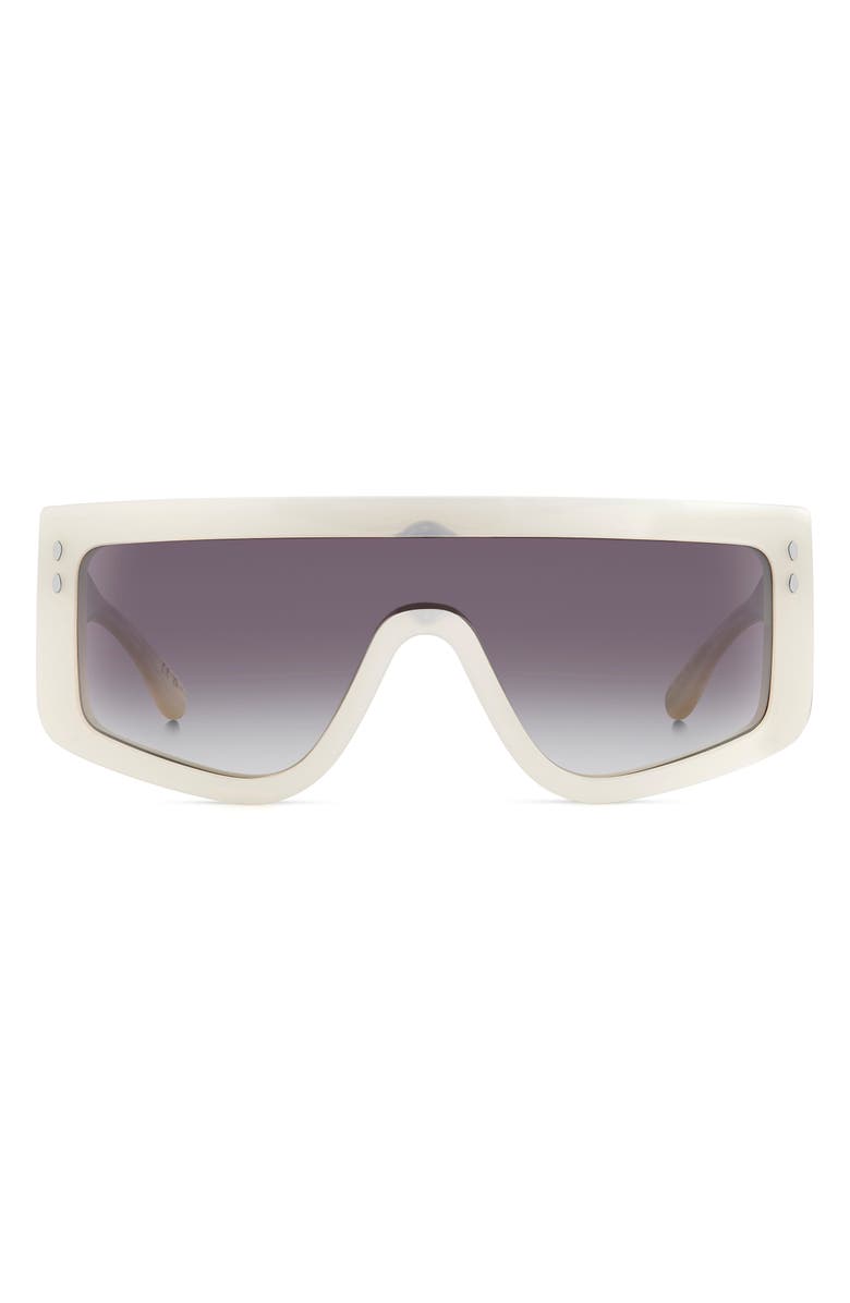 Isabel Marant 99mm Gradient Flat Top Sunglasses, Main, color, Pearl White/ Grey Shaded