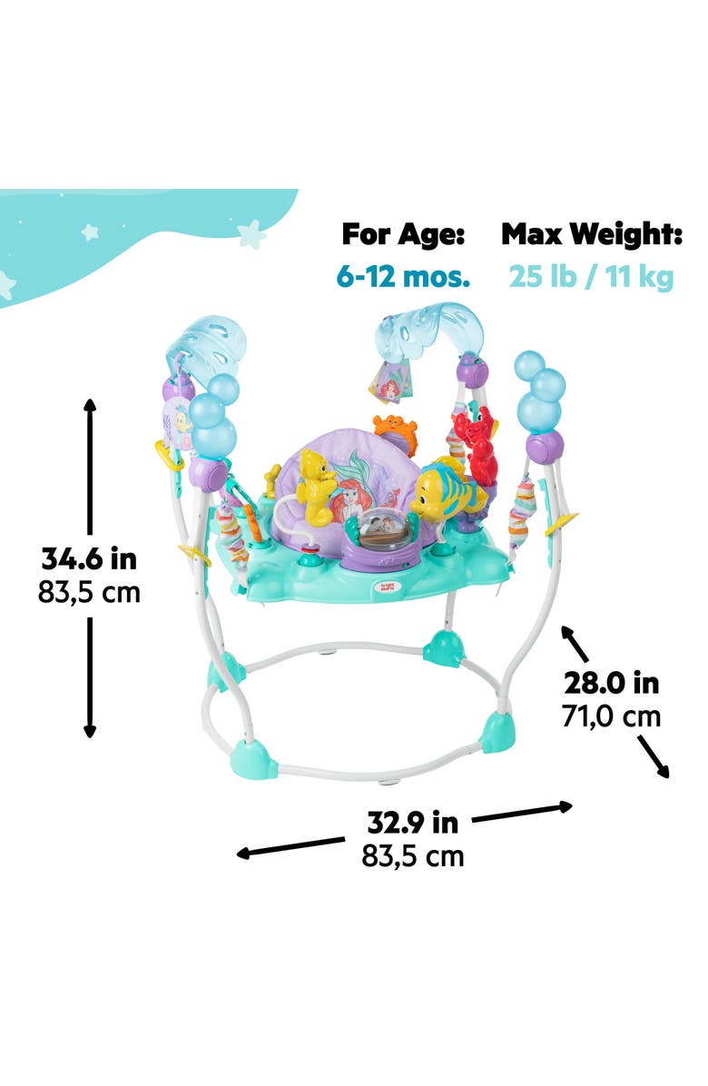 BRIGHT STARTS Disney The Little Mermaid Activity Jumper, Alternate, color, Multicolored