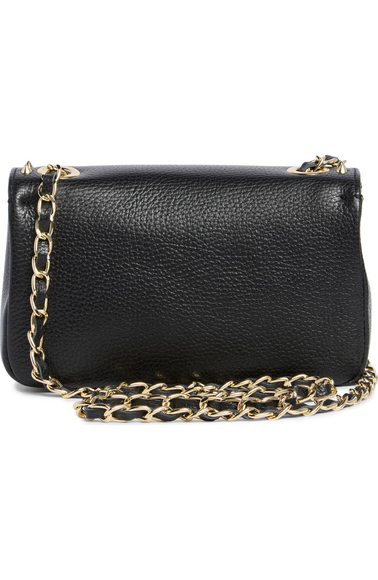 VALENTINO BY MARIO VALENTINO Poisson Preciosa Leather Crossbody Bag, Alternate, color, Black