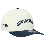 New Era Men's New Era Cream New England Patriots Upside Down 9FIFTY A-Frame Snapback Hat