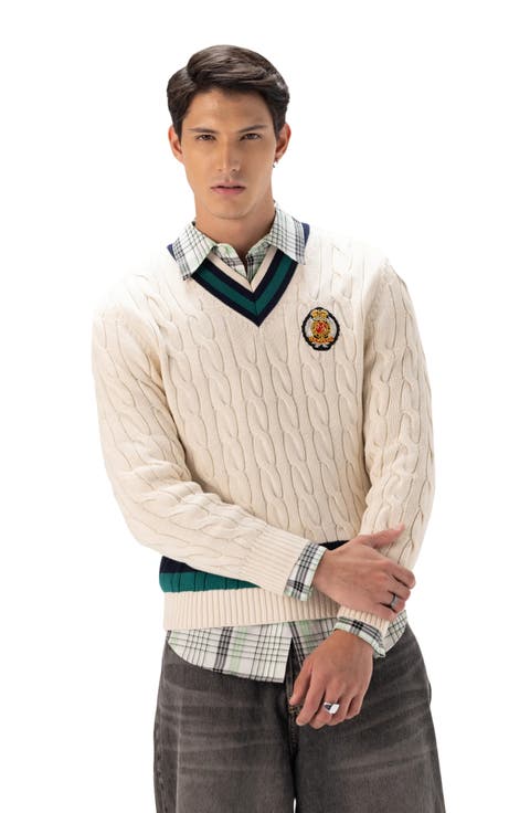 Cable Knit Cricket Sweater