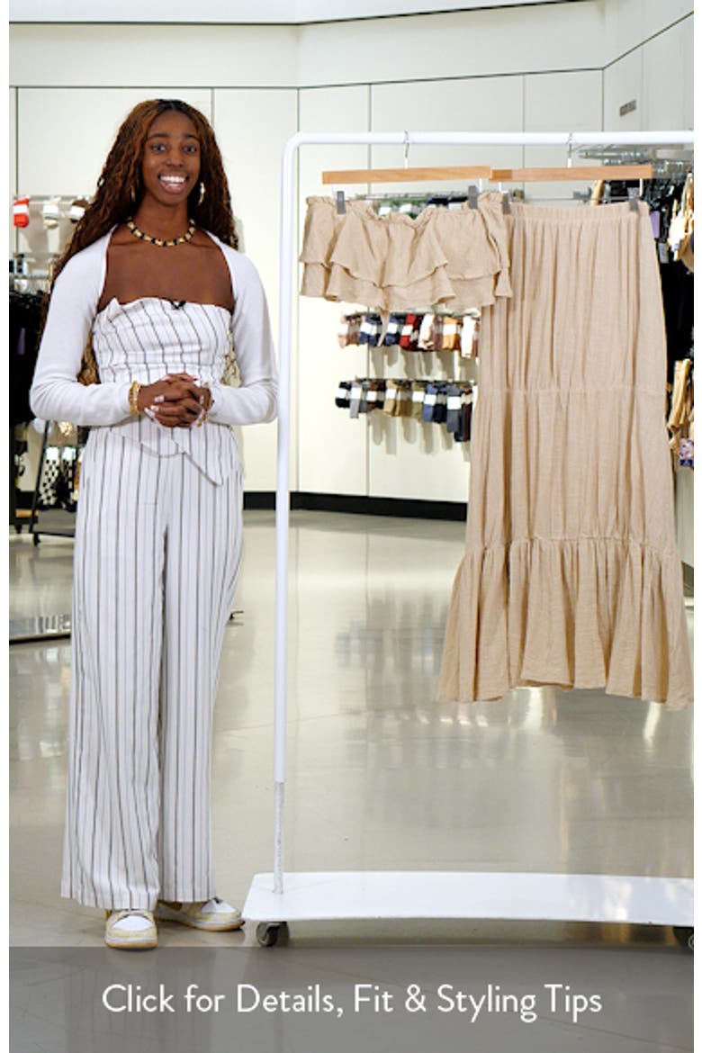 By the Sea Strapless Crop Top & Maxi Skirt Set video