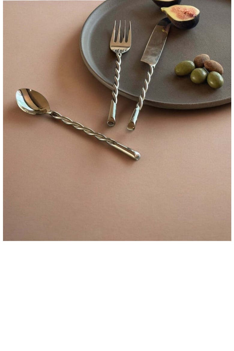 Ava Silver Flatware, Alternate, color, Silver