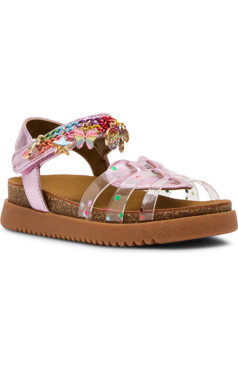 Steve Madden Kids' Comet Sandal, Main, color, Pink/ Clear Multi