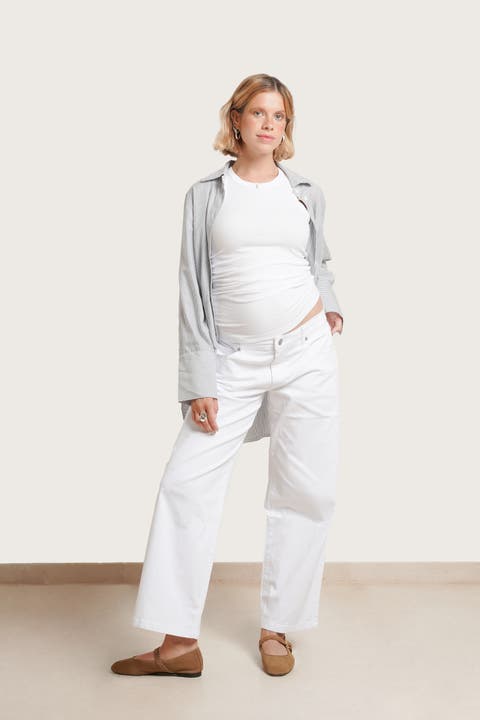 Slouch Maternity Under-the-belly Boyfriend Jeans