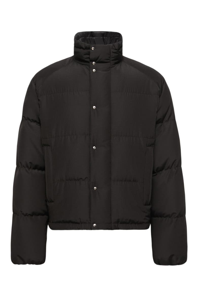 Verone Quilted Down Puffer Jacket, Main, color, BLACK